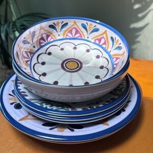 Melamine dishes 10 piece set